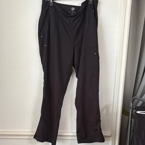 Healing Hands Black Cargo Scrub Nursing Pants for Women